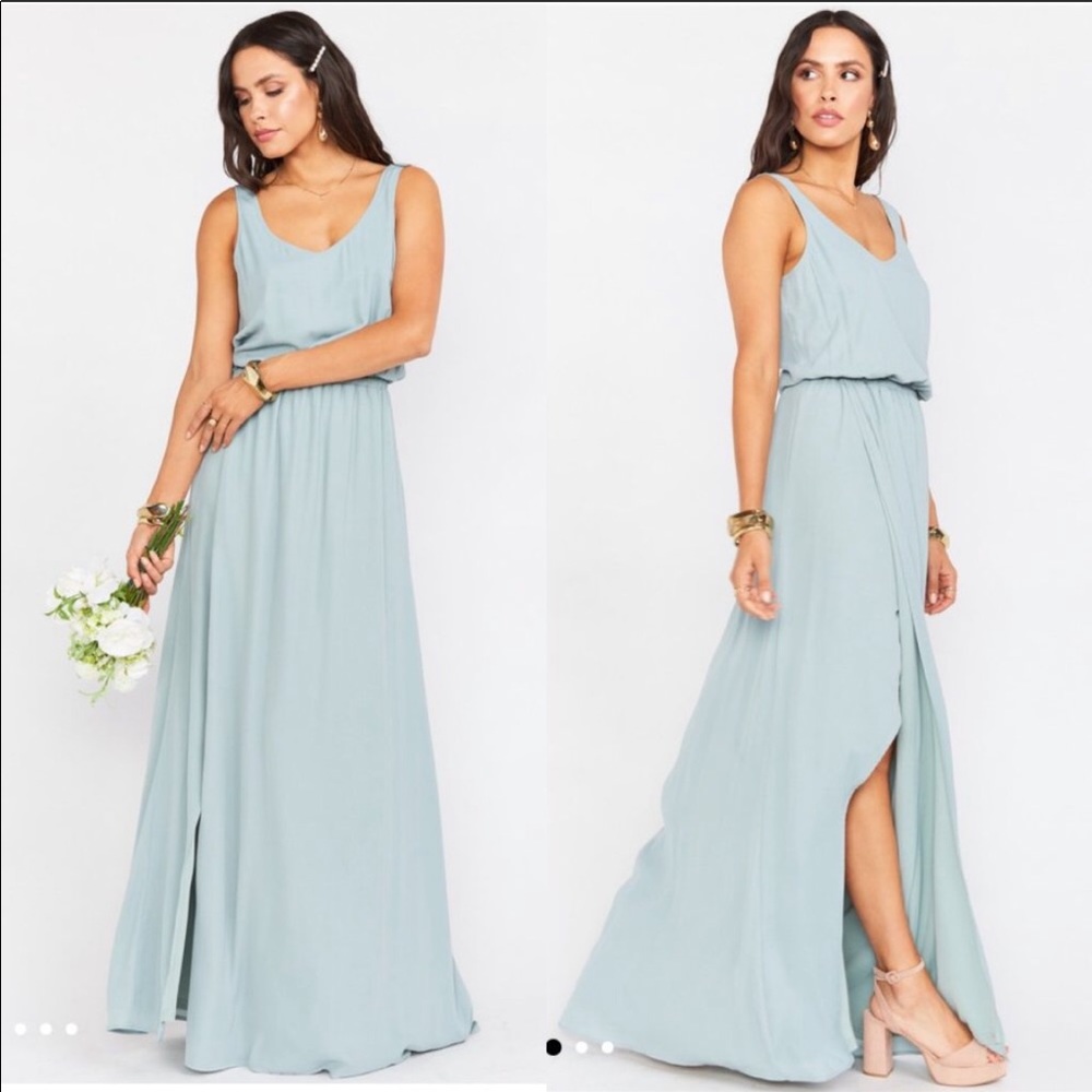 Show Me Your MuMu Silver Sage Kendall Maxi Dress